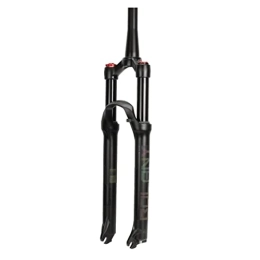 SHKJ Mountain Bike Fork Mountain Bike Air Suspension Forks, 26 / 27.5 / 29 inch MTB Bicycle Front Fork Straight Tube / Tapered Tube 100mm Travel QR 9mm with Rebound Adjustment (Color : Black Tapered Tube, Size : 27.5inch)