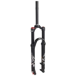 Vests Spares Mountain Bike Fork, 26 27.5 29 Inch Magnesium Aluminum Alloy Material Adjustable Damping Lightweight Bicycle Fork Mtb Bicycle Suspension Fork Black pipe, 26 inch