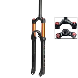 GAOTTINGSD Spares Mountain Bike Fork MTB Ultra Lightweight Shoulder Control Aluminum Alloy 26 27.5 29 Inch Mountain Bike Air Suspension Fork Travel: 100 mm (Colour: A, Size: 26 Inch )