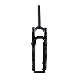 MabsSi Spares Mountain Bike Forks, Bicycle Shock Absorber 26 27.5 29 Inch, Manual Lockout Travel 120mm 1-1 / 8'' QR 9mm MTB Suspension Air Fork(Size:29INCH, Color:BLACK+BLACK)