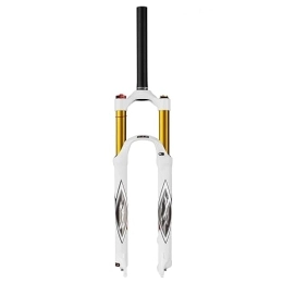 MabsSi Spares Mountain Bike Front Fork 26 27.5 29 Inch 1-1 / 8" MTB Suspension Fork 140mm Travel Air Shock Absorber Bicycle Accessories White(Size:29 INCH, Color:STRAIGHT MANUAL LOCK OUT)