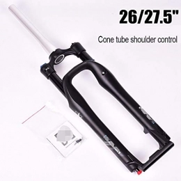 FHGH Mountain Bike Fork Mountain Bike Front Fork Bicycle MTB Fork Suspension Fork 26 / 27.5 Inch Mountain Pressure Front Fork Tube God Fork 100 / 120MM Cone Control / Line Control