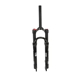 Socobeta Mountain Bike Fork Mountain Bike Front Fork, Black Tube Straight Steerer Manual Lockout Solid Stiffness 26 Inch Bike Front Fork Stable Handling for Cycling