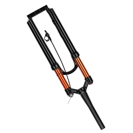 Changor Spares Mountain Bike Front Fork, Rebound Adjustment Air Front Fork Quiet Driving Bike Accessory Good Lock Control Rugged and Durable for 27.5in Mountain Bike
