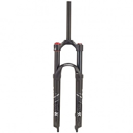 Bktmen Spares Mountain Bike Front Forks 28.6mm 1-1 / 8 Straight Tube Manual Lockout QR 9mm Travel 120mm Disc Brake Air Fork (Color : Black, Size : 26 inches)