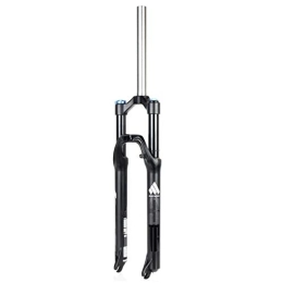 MabsSi Spares Mountain Bike Front Forks26 27.5 Inch, Travel 120mm MTB Air Suspension Fork, 28.6mm Straight Tube Manual Lockout Ultralight Aluminum Alloy(Size:27.5 INCH, Color:STRAIGHT)