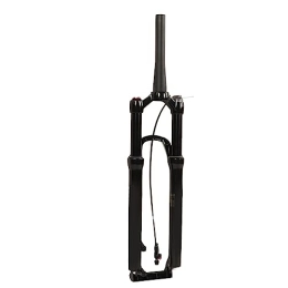 Tbest Spares Mountain Bike Front Suspension Fork, 29 Inch Bike Front Fork Mountain Bike Air Suspension Front Fork Shock Absorber Tapered Black Tube Remote Lockout