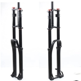 Mountain Bike Fork Mountain Bike Magnesium Alloy MTB Front Fork Mountain Bike Air Fat Fork 26 / 27.5 / 29 Inch 4.0 Tire Damping Adjustment Shock Absorber Air Fork Outdoor Sports, 27.5inch