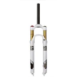 MabsSi Spares Mountain Bike Shock Absorber Front Fork, 26 / 27.5 / 29 Inch Magnesium Alloy Suspension Fork(white)(Size:26, Color:STRAIGHT MANUAL LOCKOUT)