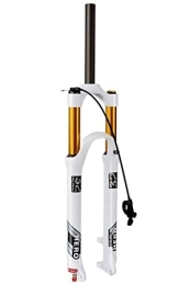 Samnuerly Mountain Bike Fork Mountain Bike Suspension Fork 26 / 27.5 / 29'' 100mm Travel MTB Air Fork Rebound Adjustable 1-1 / 8 1-1 / 2 Front Fork Disc Brake 9mm HL / RL (Color : Straight remote, Size : 29'')