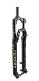 WLKY Mountain Bike Fork Mountain Bike Suspension Fork 26 / 27.5 / 29 Bicycle Suspension Fork MTB Air Fork with Damping Rebound Bicycle Accessories, 100 mm Hub (Black, 26 Straight Shoulder Control)