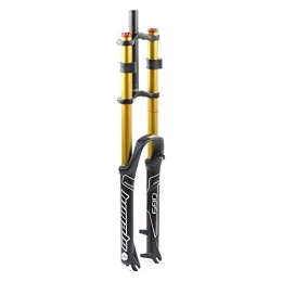 TYXTYX Mountain Bike Fork Mountain Bike Suspension Fork 26 / 27.5 / 29 Inch Double Shoulder MTB Air Forks, Downhill Rappelling Travel 130mm