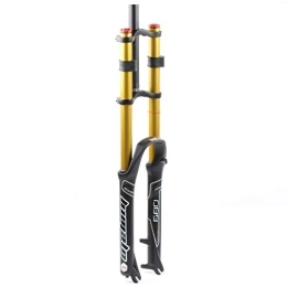 TYXTYX Mountain Bike Fork Mountain Bike Suspension Fork 26 / 27.5 / 29 inch Double Shoulder MTB Air Forks, Downhill Rappelling Travel 130mm Damping