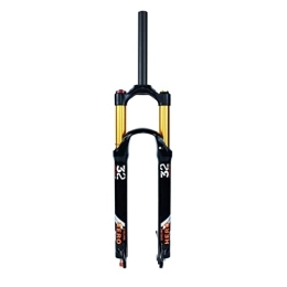 SuIcra Mountain Bike Fork Mountain Bike Suspension Fork 26 / 27.5 / 29 Inch MTB Air Magnesium Alloy Fork Travel 140mm 1-1 / 8 Straight Tube Damping Adjustment QR Manual / Remote Lockout (Color : Manual, Size : 26 inch)