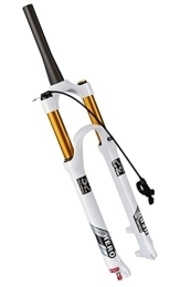 Samnuerly Spares Mountain Bike Suspension Fork 26 / 27.5 / 29'' MTB Air Fork 115mm Travel Rebound Adjustable 1-1 / 8 1-1 / 2 Disc Brake Bicycle Front Fork 9mm HL / RL (Color : Tapered remote, Size : 27.5'')