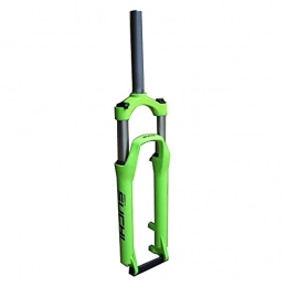 CWYP-MS Spares Mountain Bike Suspension Fork 26 Inch High-Carbon Steel Downhill Fork Straight Tube 1-1 / 8" Disc Brake Stroke 100mm QR MTB Bicycle Forks 2400g (Color : Green)