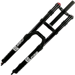 JKAVMPPT Mountain Bike Fork MTB Bike Front Fork, 27.5 / 29 Inch Suspension Damping Gas Fork Double Shoulder Control Moutain Downhill Hydraulic Straight Ultralight Magnesium Alloy Bicycle Shock Absorber Fork ( Color : D , Size : 27