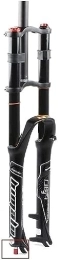 JKAVMPPT Spares MTB Bike Front Forks 26 27.5 29 Inch Double Shoulder Downhill Suspension DH Air Pressure Straight Tube Ultralight Bicycle Shock Absorber Rebound Adjust Travel 130mm QR ( Color : Black , Size : 26" )