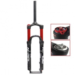 NOLOGO Spares MTB bike Mountain Bike Suspension Forks 26 Inch Bicycle Front Fork, MTB Straight Tube Aluminum Alloy Shock Absorber Travel 120mm Air Fork (Color : Red, Size : 29inch)