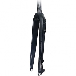 CWYP-MS Mountain Bike Fork MTB Bike Rigid Fork，26 / 27.5 / 29 inch Full Carbon Fiber Ultra Light Mountain Bike Front Fork 28.6mm Threadless Straight Tube Disc Brake 9MM Quick Release (Color : Black, Size : 29inch)