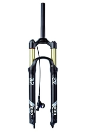 Samnuerly Spares MTB Fork 26 / 27.5 / 29 Inch Mountain Bike Suspension Fork Travel 100mm Air Fork Disc Brake Bicycle Front Fork 9mm (Color : Straight remote, Size : 26'')