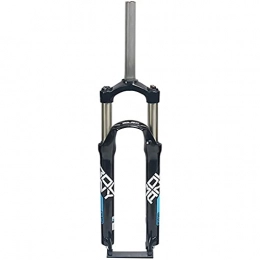 CWYP-MS Mountain Bike Fork MTB Forks BMX Front Fork Aluminum Alloy 24 Inch Folding Full Suspension Mountain Bikes Air Pressure Shock Absorber Forks Rebound Adjust Straight Tube (Color : Blue label)