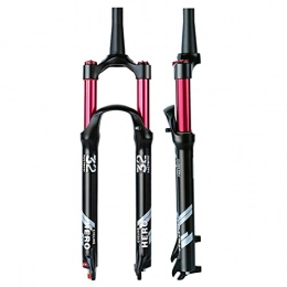 MGRH Mountain Bike Fork MTB Remote Control Fork 26 27.5 29 ”1-1 / 8 ” Bicycle Absorber Travel 100mm Aluminum Alloy Straight Tube Bike Air Forks, Tapered Steerer and Straight Steerer Front Fork Manual .B-27.5 inch