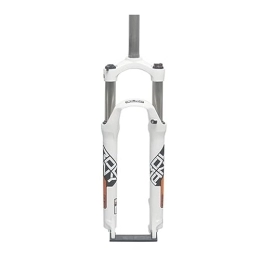 NESLIN Mountain Bike Fork NESLIN Mountain bike fork, with adjustable damping system, suitable for mountain bike / XC / ATV, 26-White Orange
