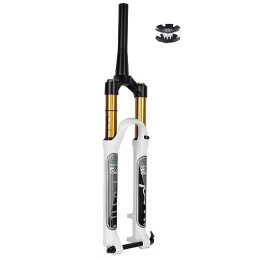 NESLIN Mountain Bike Fork NESLIN Mountain bike fork, with adjustable damping system, suitable for mountain bike / XC / ATV, White Tapered Manual-27.5 inch