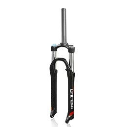 NEZIAN Mountain Bike Fork NEZIAN Front Suspension Fork Mountain Bike 27.5 Inch Hydraulic Oil Spring Travel 100mm Disc Brake Aluminum Alloy Cycling Accessories (Color : Black)