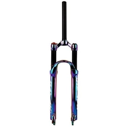 NEZIAN Mountain Bike Fork NEZIAN Mountain Bike Front Forks Air 27.5 / 29 Inch Travel 100mm Damping Adjustment Disc Brake Cycling Accessories Shoulder Control (Size : 27.5 inch)