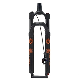 NEZIAN Mountain Bike Fork NEZIAN Suspension Fork Mountain Bike 27.5 / 29 Inch Damping Adjustment Travel 120mm Disc Brake Cycling Accessories Magnesium Alloy (Color : Black, Size : 27.5 inch)