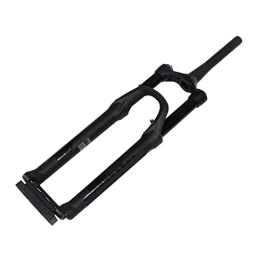 Okuyonic Spares Okuyonic Bike Front Fork, Excellent Lockout Control 34mm Inner Tube Tapered Steerer Aluminum Alloy Mountain Bike Suspension Fork 140 Stroke Impact Resistant for Riding