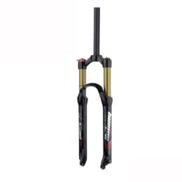 OMDHATU Mountain Bike Fork OMDHATU 26 / 27.5 / 29 Inch Mountain Bike Air Shock Suspension Fork 1-1 / 8" Straight Steerer Manual / Remote Lockout 100mm Travel Disc Brake Quick Release 100mm*9mm (Color : A Gold, Size : 29inch)