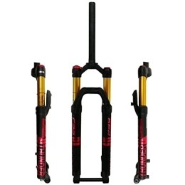 PHOCCO Spares PHOCCO MTB Fork 27.5'' 29" Straight Tube Air Suspension Fork Manual / Remote Lockout Travel 100mm Thru Axle 15mm Mountain Bike Front Fork (Color : Red, Size : 29in HL)