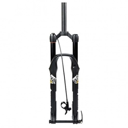 Pkssswd Mountain Bike Fork Pkssswd 26 27.5 29 Inch Mountain Bike Fork DH Fork Bicycle Air Suspension Straight 1-1 / 8" Travel 135mm MTB Disc Brake Fork Through Axle 15mm RL -G (Color : BLACK, Size : 29INCH)