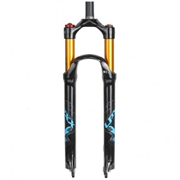 Pkssswd Mountain Bike Fork Pkssswd Bike Fork 26 27.5 29 In Air Shock Absorber MTB Bicycle Suspension Straight / Cone Tube Shoulder / Remote Control Disc Brake Travel 100mm QR 9mm -G (Color : A, Size : 27.5INCH)