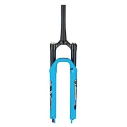 QHIYRZE Mountain Bike Fork QHIYRZE 26 27.5 29 Mountain Bike Suspension Forks Travel 100mm MTB Air Fork Rebound Adjustable 39.8mm Tapered Fork QR 9mm Manual Lockout (Color : Blauw, Size : 29'')