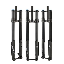 QHIYRZE Mountain Bike Fork QHIYRZE Mountain Bike Suspension Inverted Fork 26 27.5 29 DH MTB Air Fork Travel 160mm Adjustable Rebound Double Shoulder Straight Front Fork Manual Lockout 15 * 110mm Boost