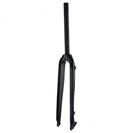QHY Mountain Bike Fork QHY 26 / 27.5 / 29 Inch Mountain Cycling Fork Disc / V-Brake Rigid Forks Bicycle Fork Full Carbon Fiber MTB Front Fork 1-1 / 8" (Color : Black, Size : 27.5inch)