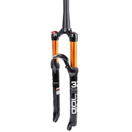 QHY Spares QHY 26 27.5 29 Inch MTB Air Suspension Fork Magnesium Alloy Bike Fork Disc Brake Travel 120mm QR 9mm HL / RL 1650G (Color : HL Cone tube, Size : 27.5in)