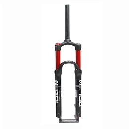 QHY Spares QHY 26 / 27.5 / 29 Inch MTB Bicycle Suspension Fork, 1-1 / 8"Straight Steerer Front Fork, Manual Lockout Air Mountain Bike MTB Front Fork (Color : Red, Size : 26in)