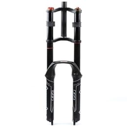 QHY Spares QHY 26 27.5 29'' Mountain Bike Suspension Forks Downhill MTB Oil Fork Double Shoulder DH Front Fork With Damping 140mm Travel 1-1 / 8 Disc Brake QR 9mm 2780g (Color : Black, Size : 27.5 inch)
