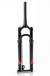 QHY Spares QHY Air Mountain Bike MTB Front Fork 27.5 / 29 Inch 80mm Travel 1-1 / 2" Lightweight Disc Brake Bicycle Suspension Fork Damping Adjustment (Color : Black, Size : 27.5inch)