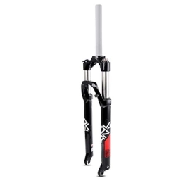 QHY Spares QHY Bicycle forks Aluminum alloy Bicycle Suspension Forks 29 inch Oil / Spring Mountain Bike Front Fork 80mm Travel 1-1 / 8" Straight Steerer QR 2420g (Color : Black Red)