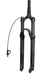 QHY Mountain Bike Fork QHY Bicycle forks Bike Fork 26" 27.5" 29" Air Shock Absorber MTB Bicycle Suspension Forks With Rebound Adjustment Remote Control 110mm Travel QR Disc Brake (Color : A, Size : 27.5")