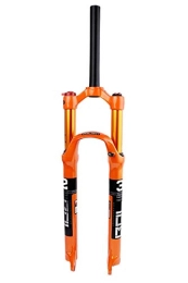 QHY Mountain Bike Fork QHY Bicycle forks Bike Suspension Air Fork 26" 27.5" 29" 1 / 1-8" Straight Steerer Disc Brake MTB Bicycle Fork ABS Lockout 100mm Travel 9mm QR 100mm Axle 1650g (Color : A, Size : 26")