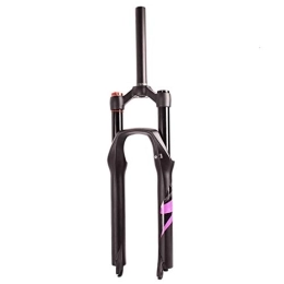 QHY Mountain Bike Fork QHY Bicycle forks Bike Suspension Fork 26" / 27.5'' Disc Brake MTB Bicycle Front Fork Air Shock Absorber ABS Manual Control Steerer 1-1 / 8" QR Travel 120mm (Color : A -Black, Size : 26")