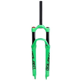 QHY Mountain Bike Fork QHY Bicycle forks MTB Bike Suspension Fork 26" 27.5" 29" Inch 1 / 1-8" Disc Brake Bicycle Fork Air Shock 100mm Travel 9mm QR 100mm Axle (Color : Green, Size : 27.5")