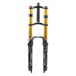 QHY Spares QHY Bicycle Front Forks Downhill Fork 26 / 27.5 / 29 Inch MTB Ultralight Mountain Bike Suspension Fork Air Shock 130mm Disc Brake Bicycle Front Fork (Color : OIL OPEN, Size : 26in)